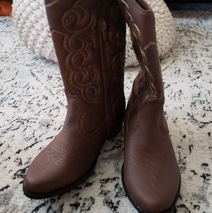 Cat and Jack Brown Cowgirl Boots